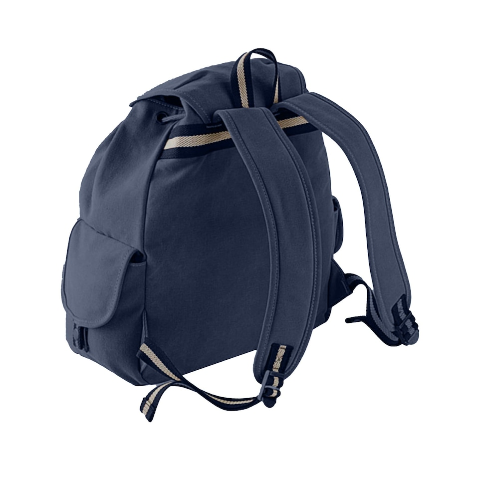 image 1 of Quadra Vintage Canvas Backpack - 18 Litres (Pack of 2) - Vintage Oxford Navy - One Size
