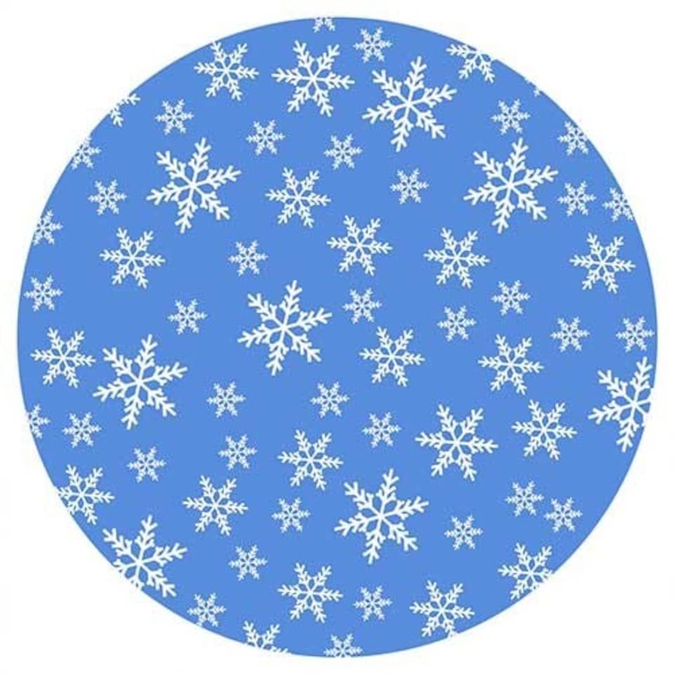 image 1 of Snowflake Christmas Paper Cupcake Cases - Pack of 75