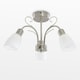 image 2 of ValueLights Newlyn 3 Way Brushed Chrome Ceiling Bar Light