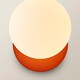 image 6 of ValueLights Darla Rust Frosted Globe Bathroom Wall Light & Bulb | Orange