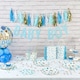 image 3 of Blue & Gold Dots Paper Cups 250ml - Pack of 8