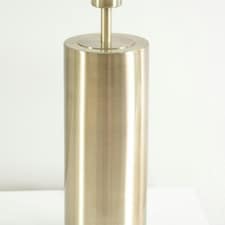 ValueLights Lexy Antique Brass Single Stem Dimmable Touch Table Lamp Base