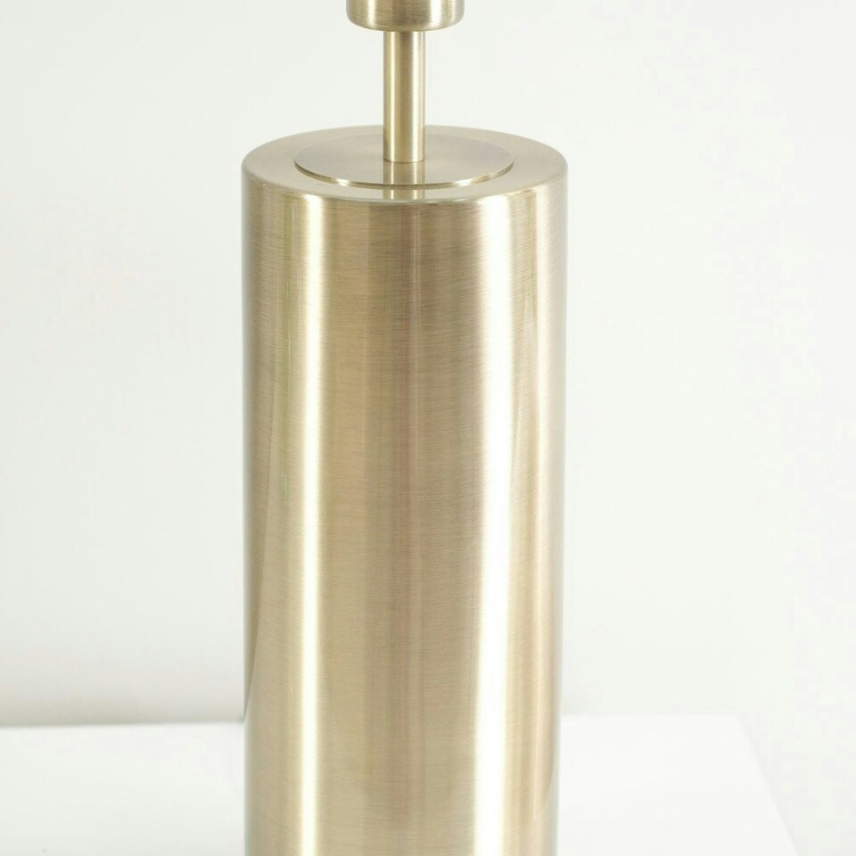 image 1 of ValueLights Lexy Antique Brass Single Stem Dimmable Touch Table Lamp Base