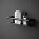 image 2 of Cosmic Soap Dish with Screws & Durable Metal for Bathroom, Matt Finish Black