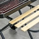 image 8 of Outsunny Foldable Charcoal Trolley Barbecue BBQ Grill Cooker Smoker W/ Wheels