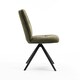 image 3 of Set of 8 Luna Modern Fabric Dining Chair Padded Seat Metal Legs Kitchen (Green)