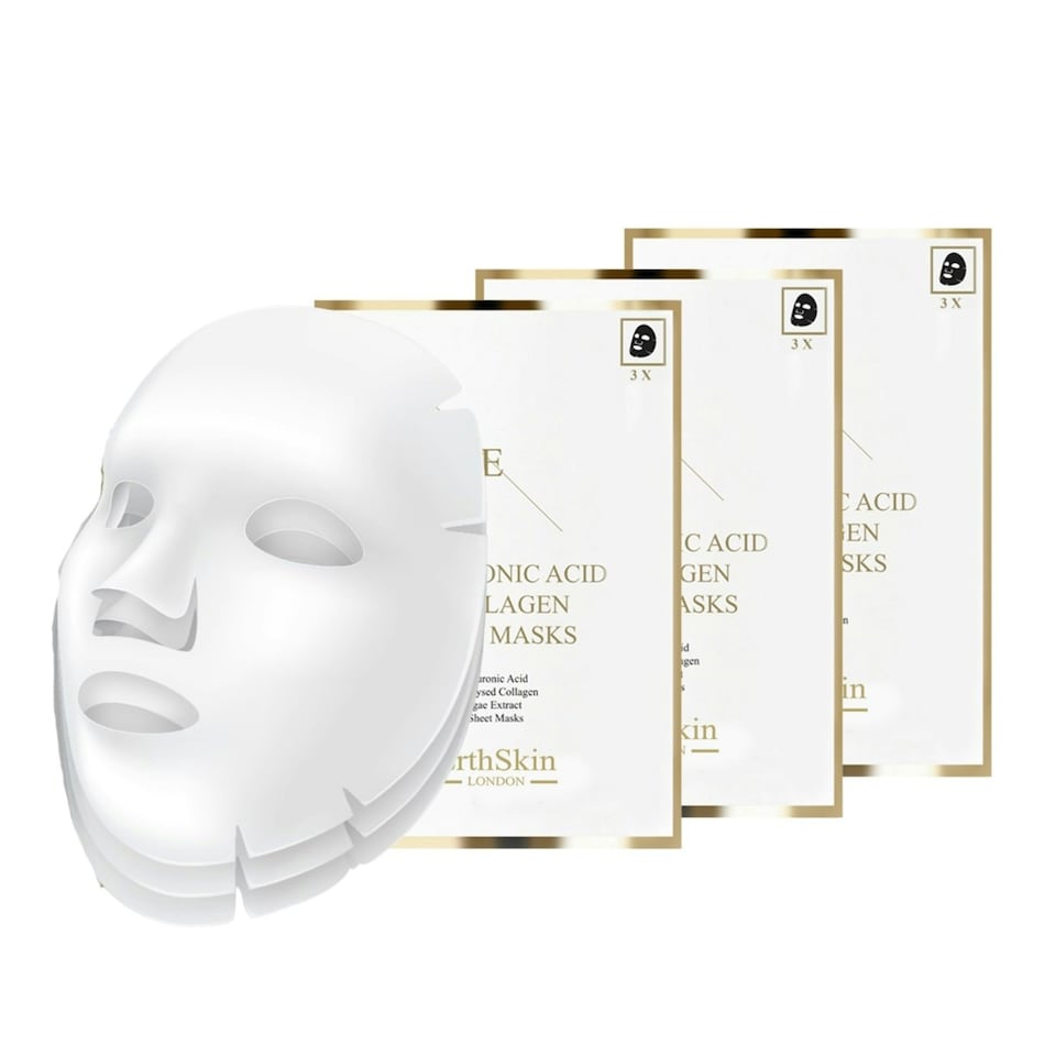 image 1 of Hyaluronic Acid & Collagen Mask - 3 sheets x 3