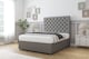 image 2 of Sloomy Mayfair Pewter Dumfries Divan Bed With Mattress No Drawers With 54" Floor Standing Headboard 6' Super King | Grey | Pewter | Super King | 1