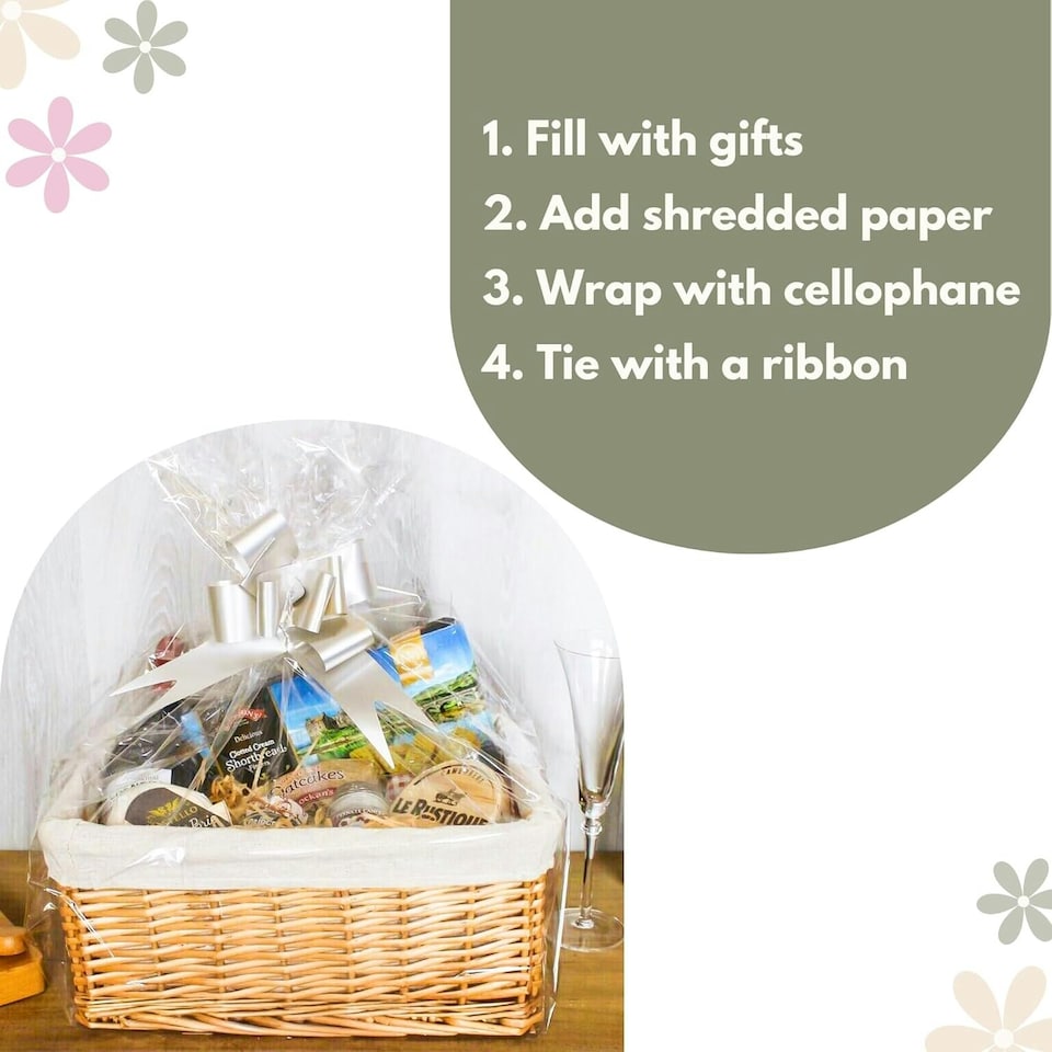 image 1 of Marco Paul Hamper Basket with Liner and Accessories N/A