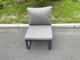 image 5 of Fimous Aluminum Outdoor Garden Furniture Corner Sofa Adjustable Rising Lifting Table Sets Dark Grey Black Tempered Glass 8 Seater