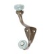 image 1 of Hammer & Tongs Grey Ceramic Ball Hat & Coat Hook - W30mm x H105mm - Raw