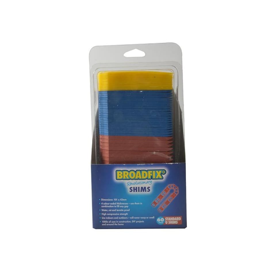 image 1 of Broadfix U-shims | Multi | Multi Colour | 101 x 43mm | 1