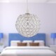 image 3 of Clear Jewelled Globe Light Shade | Chrome | Clear | Small | 1