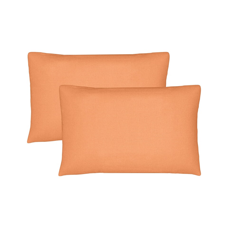 image 1 of Covers&All Sunbrella Lumbar Pillows Set of 2, Rectangle 14 in x 36 in, Canvas Tangarine