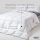 image 6 of Homescapes Goose Feather and Down All Season Duvet, Single | White | Single
