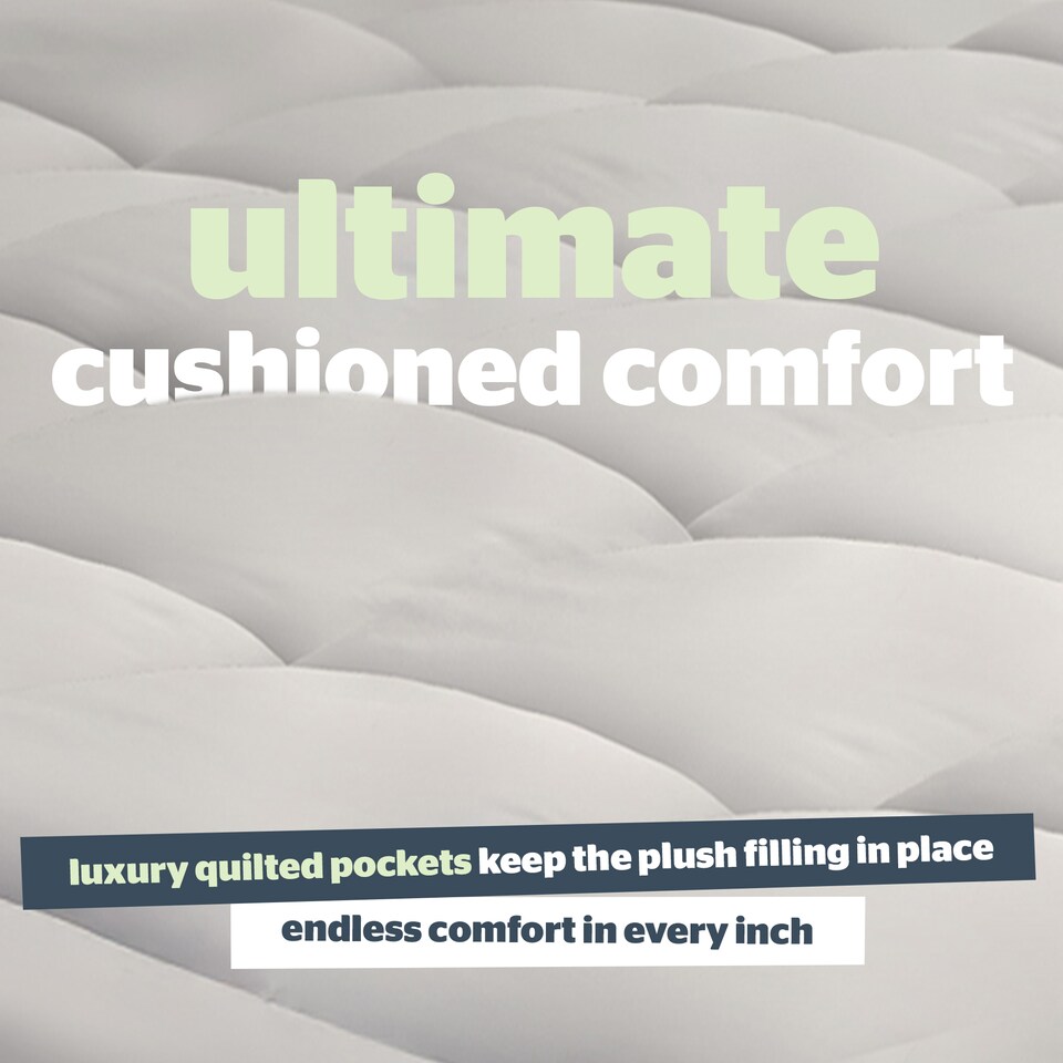 image 1 of Silentnight Anti-Allergy Ultimate Mattress Topper 1000, 10cm Thick | White | 1