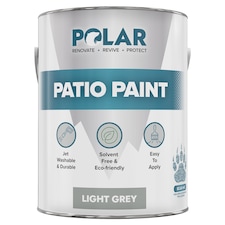 Polar Patio Paint Durable Outdoor Floor Paint for Concrete | Grey | Light Grey | 5 litre