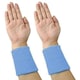 image 2 of Sports Sweatband Wristband & Headband 3 Piece Set Stretch Cotton Mix Absorbent Gym Running Fitness Exercise Head & Wrist Bands