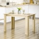 image 2 of HOMCOM Dining Table for 4-6 People, Wood Effect Tabletop