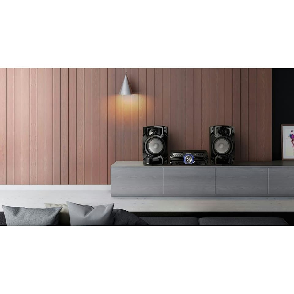 image 1 of Panasonic SC-AKX520E-K 650W High Power Audio System with CD, DJ & Karaoke Effects