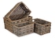 image 1 of Set of 4 Unlined Grey Scandi Storage Basket | Grey | Grey | Not provided