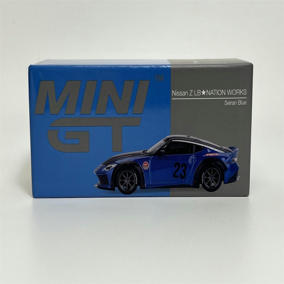 image 1 of Nissan Z LB Nation Works Seiran Blue RHD Mini GT MGT00732R