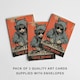 image 3 of DJ Cat Hoodie Birthday Card Cool Sunglasses Set of 3 Greeting Cards Blank Inside