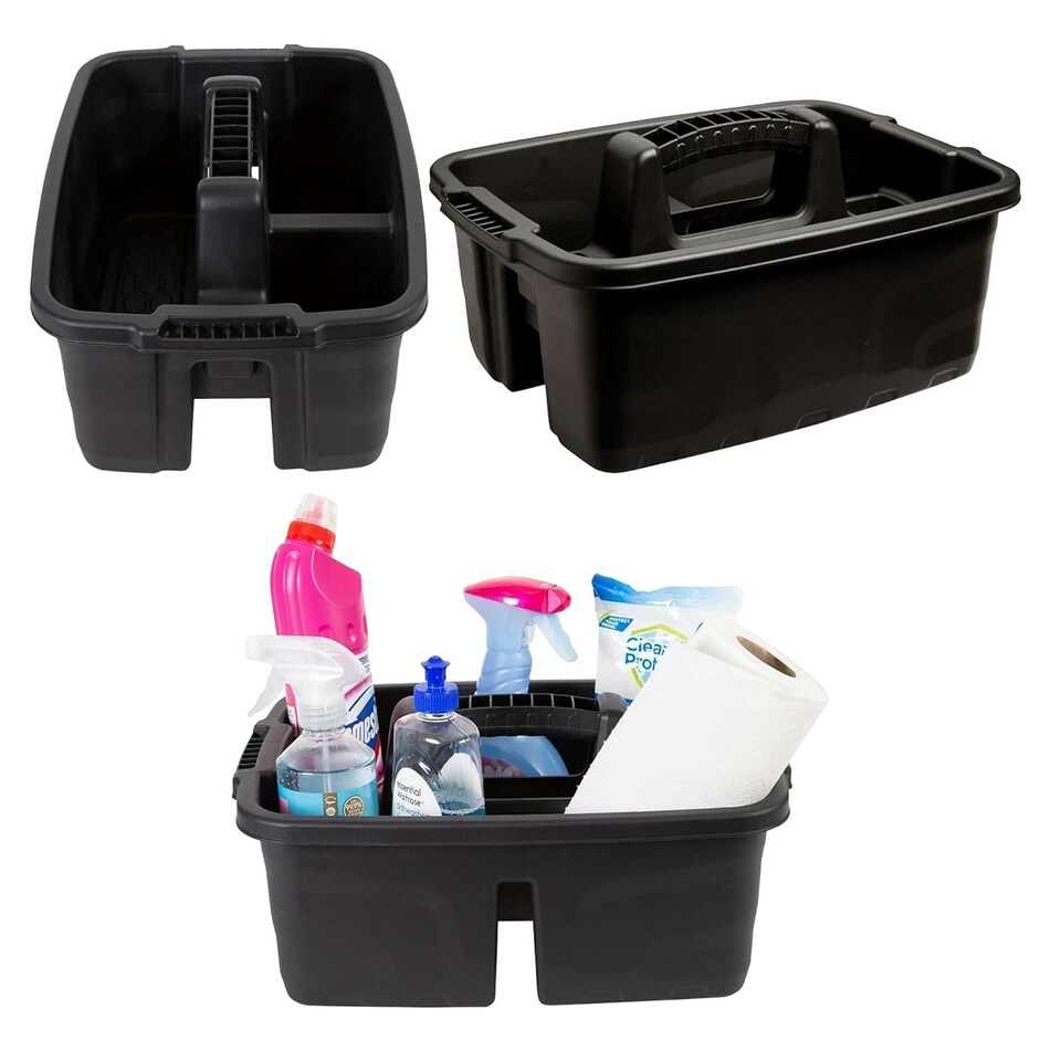 image 1 of 1 x Carry Tool Organiser For Kitchens Utility Rooms & Garages Complete With Built In Carry Handle Black