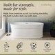 image 2 of Balterley Oval Freestanding Bath with Layered Rim Design: Modern Double-Ended Acrylic Bath | White | White | 1600 x 780 x 580mm