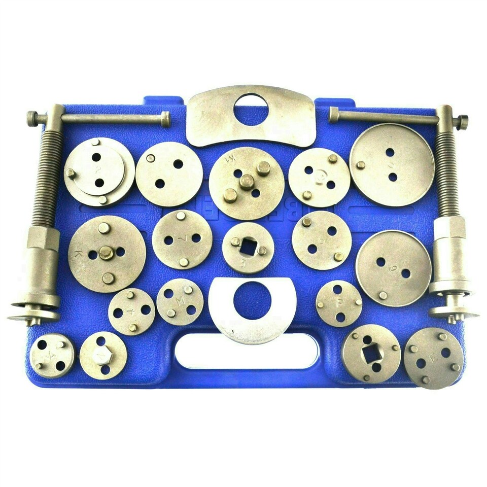 image 1 of 21pc Left and Right Hand Brake Calliper Piston Wind Back Tool Kit AU019