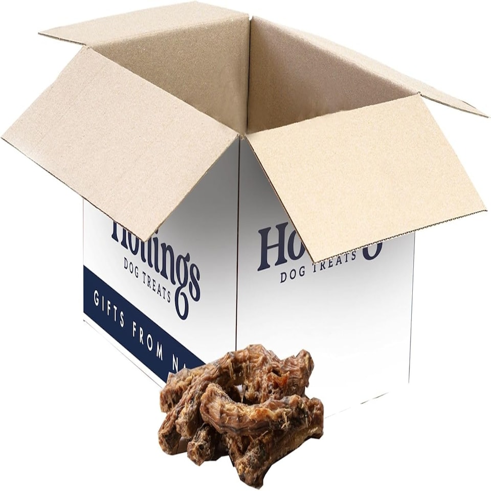 image 1 of Hollings Chicken Necks Dog Treats, 100% Natural Air Dried Chew Treats for Adult Dogs, Grain Free and High in Protein (2kg)