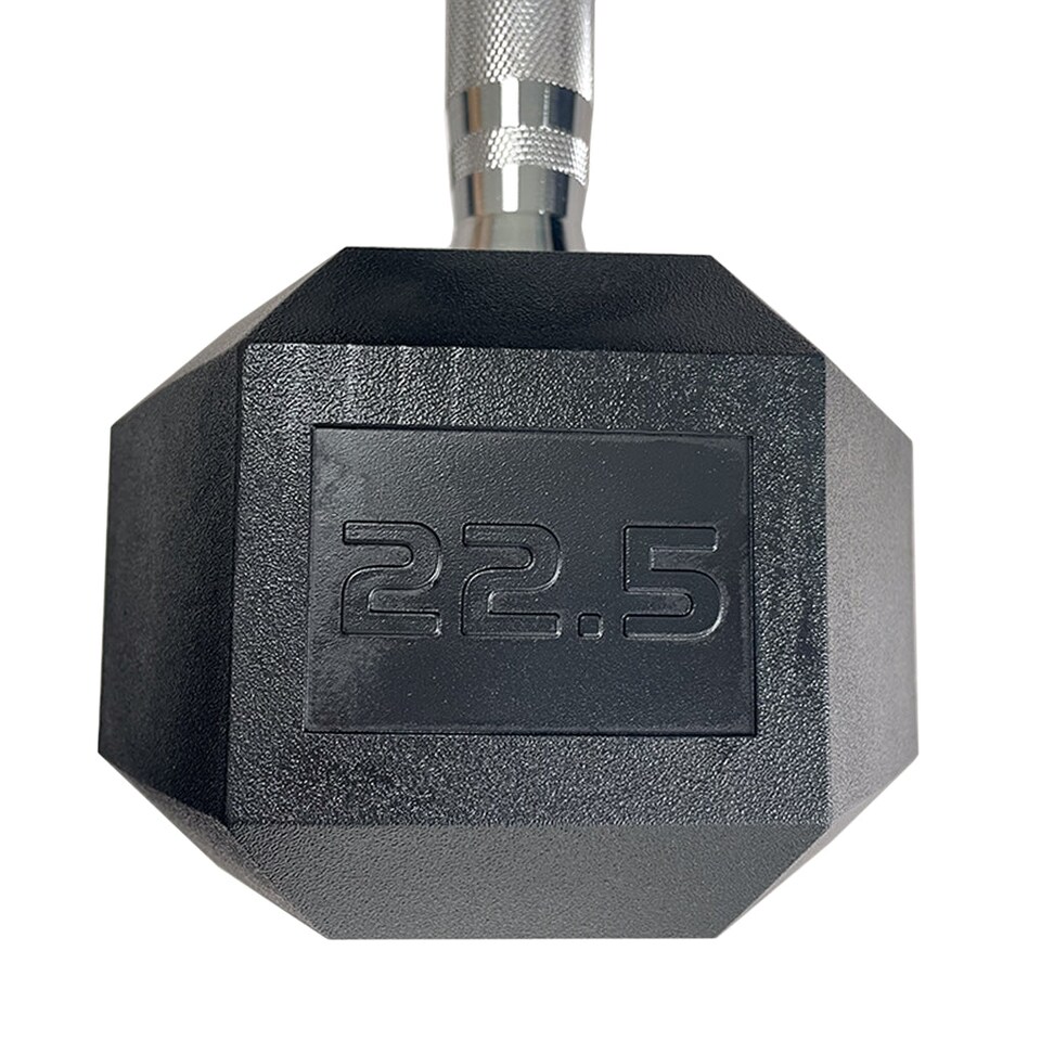 image 1 of HXGN Pro Hex Dumbbells — Pair, 22.5 kg Each, Knurled Steel Handles | Multi | 22.5kg