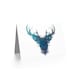 image 2 of Ink Splat Stag Deer Art Blank Just to Say Card