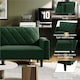 image 5 of Yaheetech Upholstered Couch w/ Adjustable Backrest Green