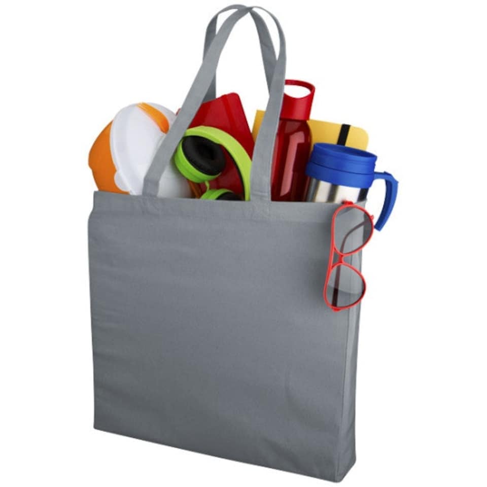 Bullet Odessa Cotton Tote - Storm Grey - 38 x 8.5 x 41 cm Silver