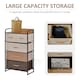 image 4 of HOMCOM Closet Dresser, Dresser Tower With 5 Linen Fabric Drawers Steel Frame