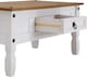 image 3 of Corona Coffee Table White 1 Drawer Solid Wood Occasional Table