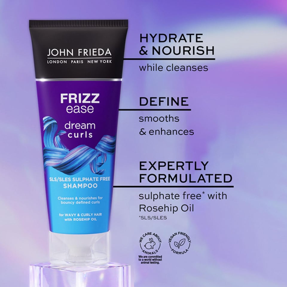 image 1 of John Frieda Curl Hydration Bundle Shampoo, Conditioner 250ml with Creme 150ml