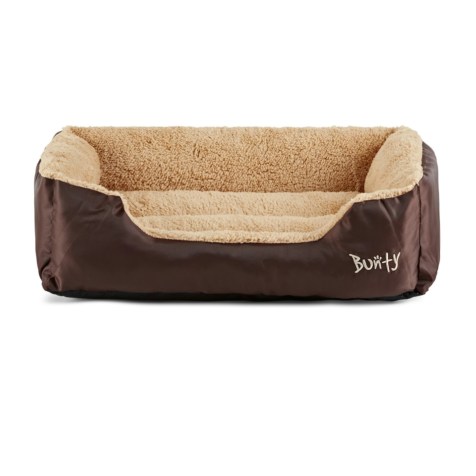 image 1 of Fleece Dog Bed - Washable - Bunty Deluxe Brown | M