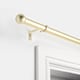 image 2 of OHS Curtain Pole Extendable 28mm Metal Finnials Ball End Rod Fittings | Bronze