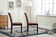 image 3 of Set of 2 Tufted Button Back Suede Fabric Dining Chairs Brown by MCC Direct