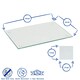 image 3 of Harbour Housewares Black Glass Dining Set - 12pc - 40 x 30cm Placemats & Coasters Black