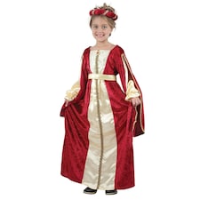 Bristol Novelty Childrens/Girls Regal Princess Costume - Red/Gold - S S