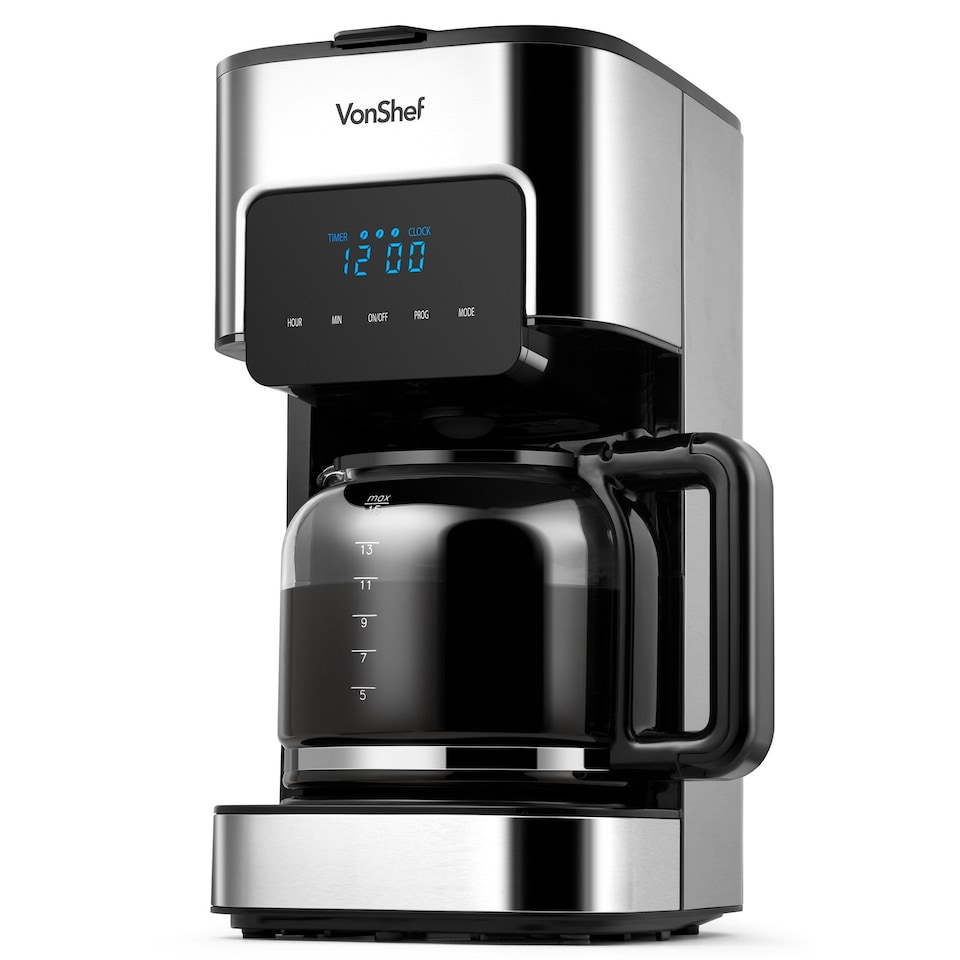 image 1 of VonShef 1.5L Filter Coffee Machine w/ Hot Plate 900W