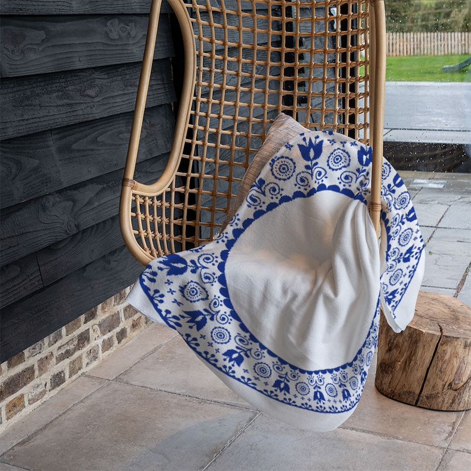 image 1 of Folk Art Blanket | Multi
