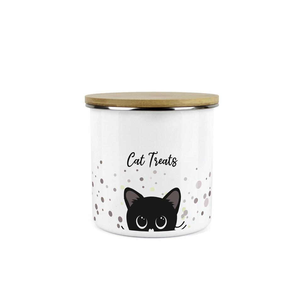 image 1 of Cat Treats Small Storage Canister
