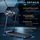 image 6 of HOMCOM Treadmill 1.5HP Electric Motorised Running Machine with LED Display