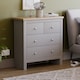 image 1 of Vida Designs Arlington 4 Drawer Chest of Drawers Shaker Bedroom Storage, Grey & Oak