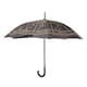 image 1 of Something Different Astrology Wheel Stick Umbrella - Black/Gold - One Size