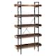 image 1 of Living and Home Shelving Unit Bookcase Display Shelf 5-Tier - Brown